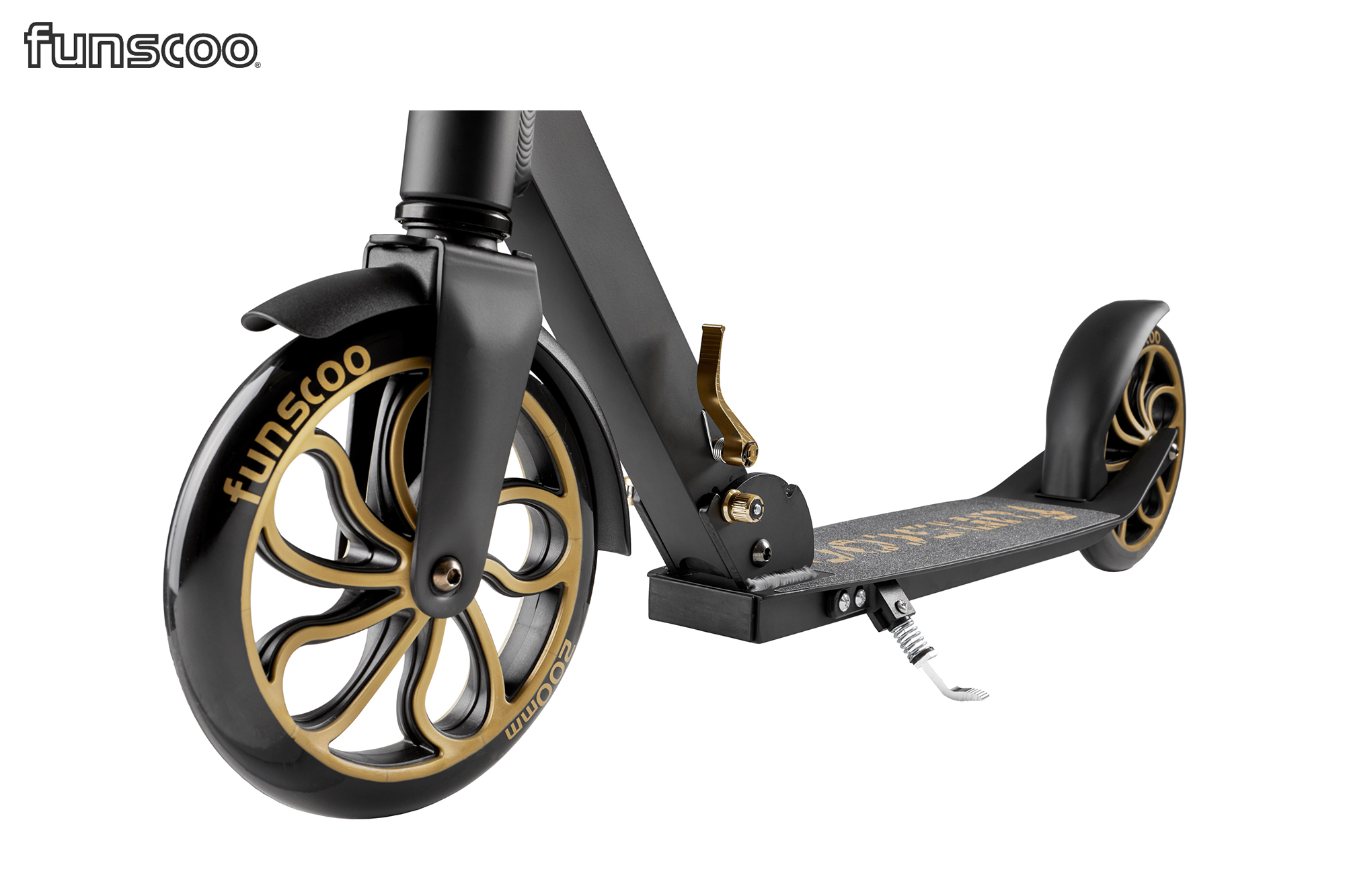 funscoo 200 Scooter - schwarz / gold