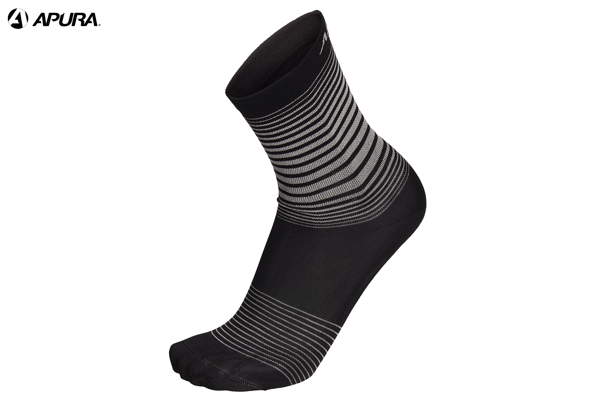 APURA Socke "Stripe" - schwarz / grau