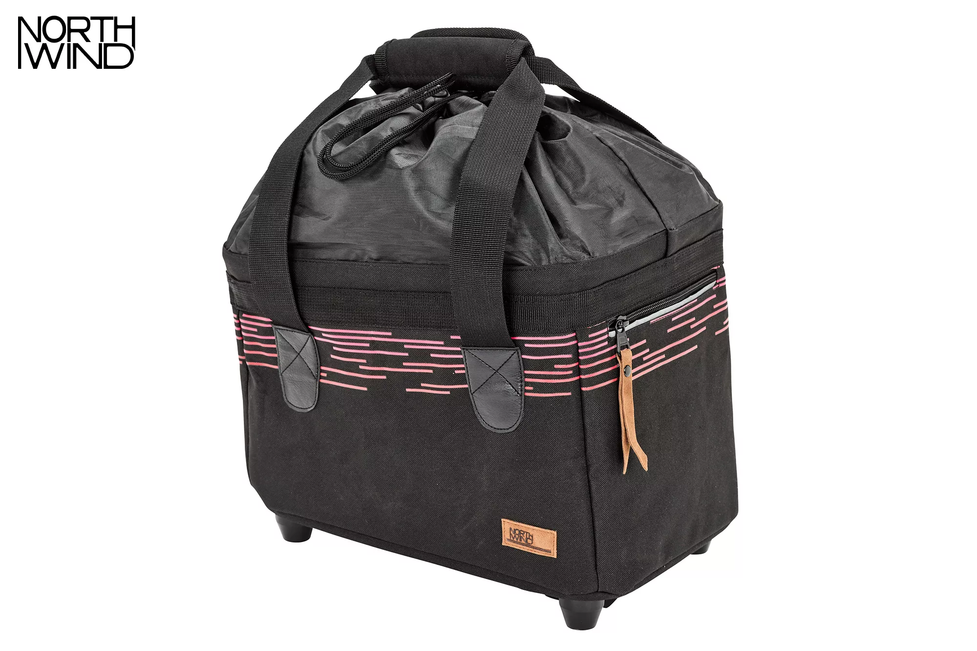 NORTHWIND Giselle - Fahrradkorb/-tasche - schwarz / pink für MonkeyLoad-T System
