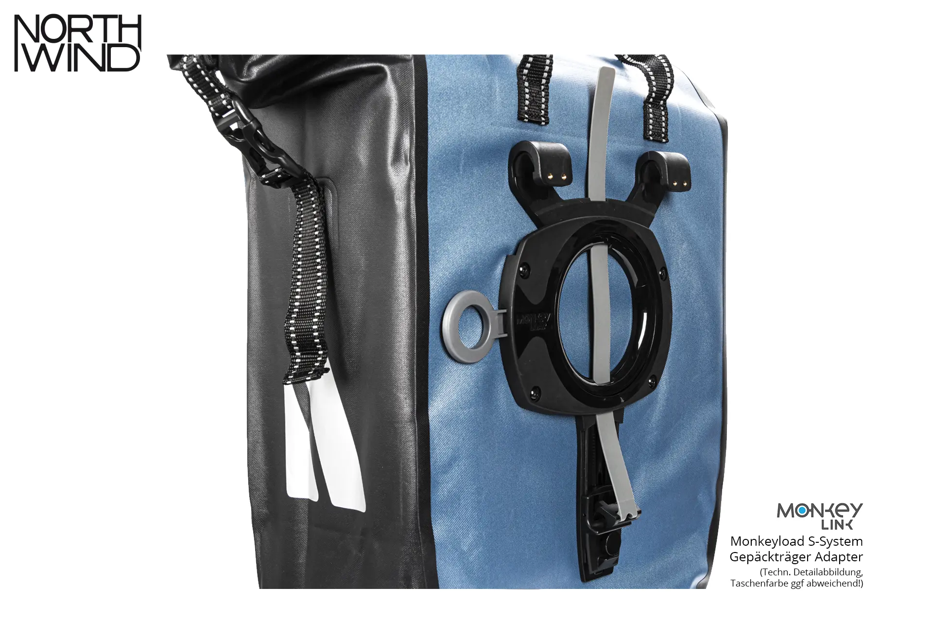 NORTHWIND Barrier Plus (MonkeyLoad S) - Einzeltasche, blau/schwarz