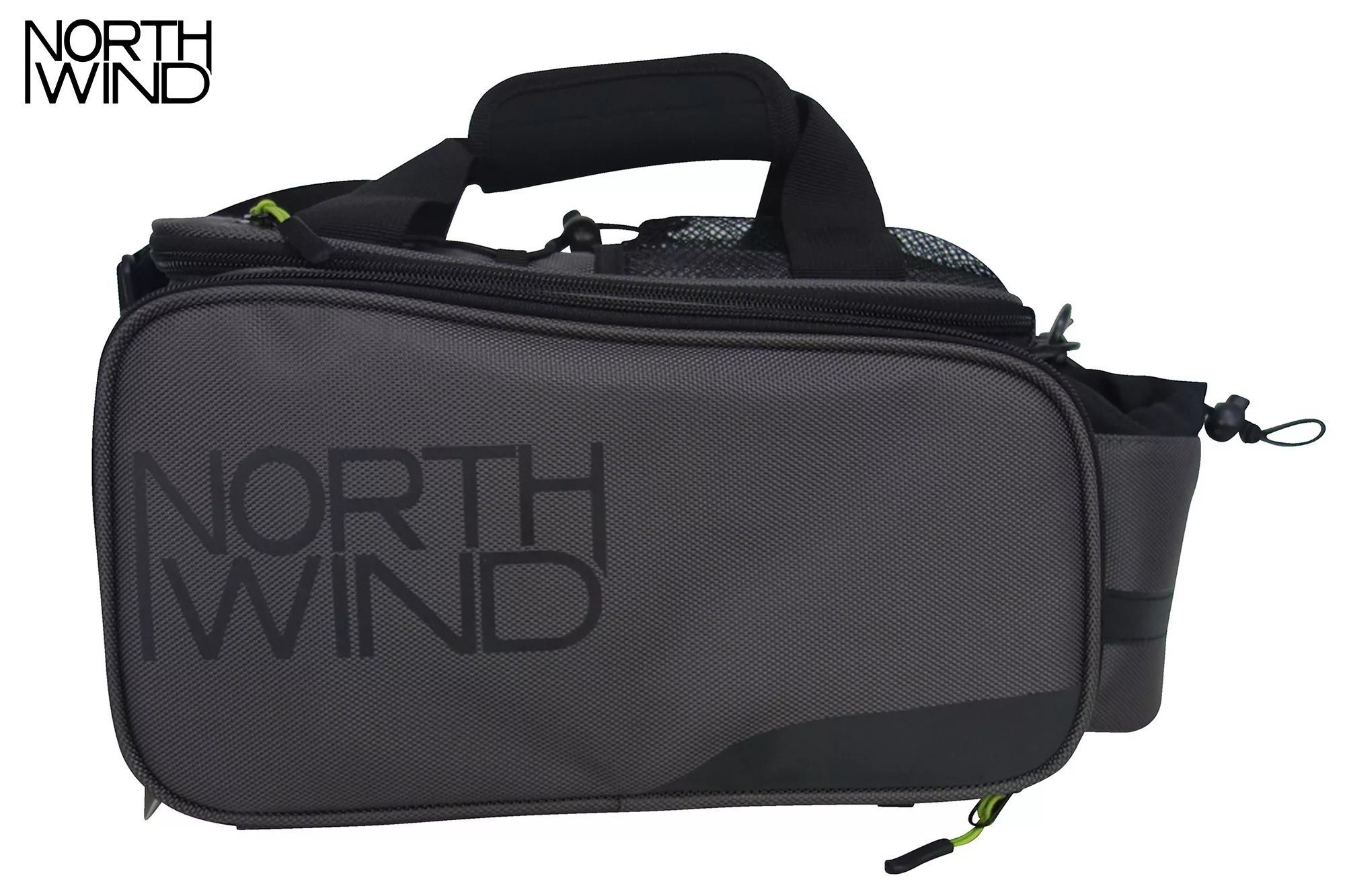 NORTHWIND "Touring" Smartbag - schwarz / lime - Gepäckträgertasche i-Rack II